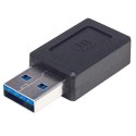 Manhattan 354714 zmieniacz płci / kabli USB-A USB-C Czarny