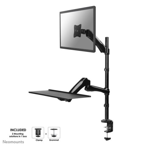 Neomounts FPMA-D500KEYB uchwyt / stojak do monitorów 68,6 cm (27") Czarny Biurko