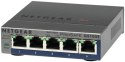 NETGEAR GS105E-200PES łącza sieciowe Zarządzany L2/L3 Gigabit Ethernet (10/100/1000) Szary