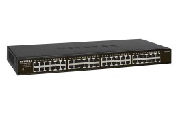 NETGEAR GS348 Nie zarządzany Gigabit Ethernet (10/100/1000) 1U Czarny