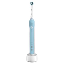 Oral-B PRO 700 CrossAction Dorosły Obrotowo-pulsacyjna szczoteczka do zębów Niebieski, Biały