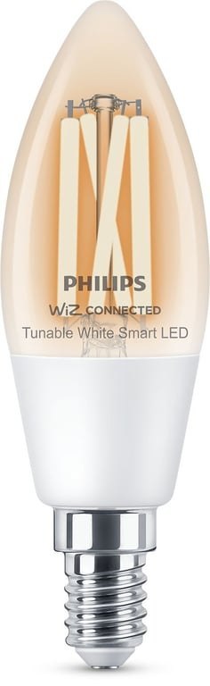 Philips Przezroczysta żarówka w kształcie świeczki z widocznym spiralnym żarnikiem 4,9 W (odp. 40 W) C35 E14