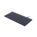 R-Go Tools Compact Break RGOCODEWDBL klawiatura USB QWERTY Niemiecki Czarny