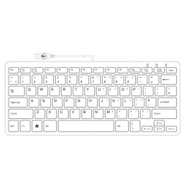 R-Go Tools Compact RGOECUKBL klawiatura USB QWERTY British English Czarny