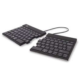 R-Go Tools Ergonomiczna R-Go Split Break klawiatura, z oprogramowaniem do robienia przerw, QWERTY (ES), Bluetooth, czarna