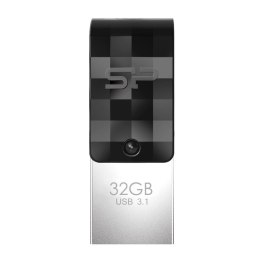 Silicon Power Mobile C31 pamięć USB 32 GB USB Type-A / USB Type-C 3.2 Gen 1 (3.1 Gen 1) Czarny, Srebrny