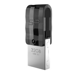 Silicon Power Mobile C31 pamięć USB 32 GB USB Type-A / USB Type-C 3.2 Gen 1 (3.1 Gen 1) Czarny, Srebrny