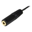 StarTech 12ft 3.5mm kabel audio 3,7 m Czarny