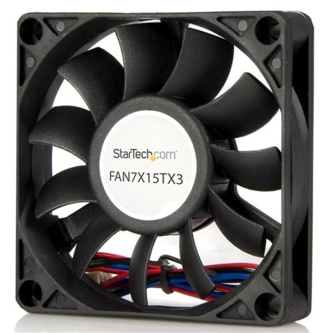 StarTech FAN7X15TX3 system chłodzenia komputerów Obudowa komputera Wentylator 7 cm Czarny