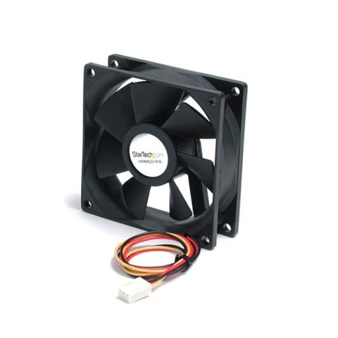 StarTech FAN8X25TX3L system chłodzenia komputerów Obudowa komputera Wentylator 8 cm Czarny