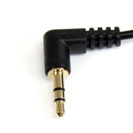 StarTech 0.3m Angle M/M kabel audio 0,3 m 3.5mm Czarny