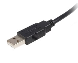 StarTech 0.5m, USB 2.0 A/USB 2.0 B, M/M kabel USB 0,5 m USB A USB B Czarny