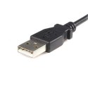 StarTech 0.5m USB A/microB kabel USB 0,5 m USB 2.0 Micro-USB B Czarny