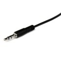 StarTech 1m 3.5mm kabel audio Czarny