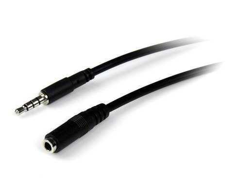 StarTech 1m 3.5mm/3.5mm kabel audio Czarny