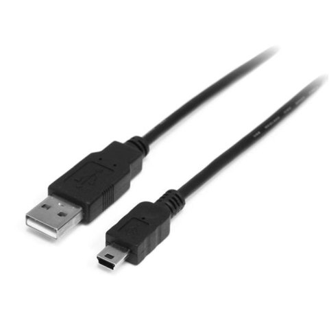 StarTech 2m, USB 2.0 A/Mini USB B, M/M kabel USB USB A Mini-USB B Czarny