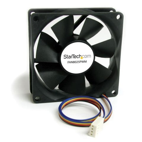 StarTech FAN8025PWM system chłodzenia komputerów Obudowa komputera Wentylator 8 cm Czarny