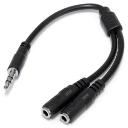 StarTech MUY1MFFS kabel audio 0,2 m 3.5mm 2x3.5mm Czarny