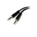 StarTech MUYHSFMM kabel audio 0,13 m 3.5mm 2 x 3.5mm Czarny