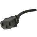 StarTech PXT101UK3M kabel zasilające Czarny 3 m C13 panel BS 1363