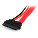 StarTech SLSATAADAP6 kabel SATA 0,1524 m Slimline SATA 13 pin SATA 7+15 pin Czerwony