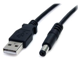 StarTech USB2TYPEM kabel zasilające Czarny 0,9 m USB A Barrel type M