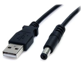 StarTech USB2TYPEM2M kabel zasilające Czarny 2 m USB Barrel type M