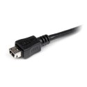 StarTech UUSBMUSBMF6 kabel USB 0,15 m Mini-USB B Micro-USB A Czarny