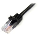 StarTech 45PAT1MBK kabel sieciowy Czarny 1 m Cat5e U/UTP (UTP)