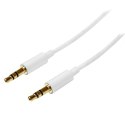 StarTech MU1MMMSWH kabel audio 1 m 3.5mm Biały