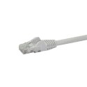 StarTech N6PATC1MWH kabel sieciowy Biały 1 m Cat6 U/UTP (UTP)