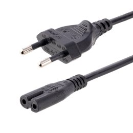 StarTech PXTNB2SEU1M kabel zasilające Czarny 1 m CEE7/16 C7 panel