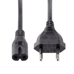 StarTech PXTNB2SEU1M kabel zasilające Czarny 1 m CEE7/16 C7 panel