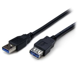 StarTech USB3SEXT2MBK kabel USB 2 m USB 3.2 Gen 1 (3.1 Gen 1) USB A Czarny