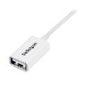 StarTech USBEXTPAA1MW kabel USB 1 m USB 2.0 USB A Biały