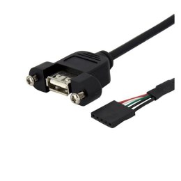 StarTech USBPNLAFHD3 kabel USB 0,9 m Czarny