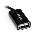 StarTech UUSBOTGRA kabel USB 0,127 m USB 2.0 Micro-USB B USB A Czarny