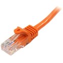 StarTech 45PAT50CMOR kabel sieciowy Pomarańczowy 0,5 m Cat5e U/UTP (UTP)