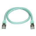 StarTech 6ASPAT50CMAQ kabel sieciowy Turkusowy 0,5 m Cat6a U/FTP (STP)