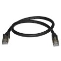 StarTech 6ASPAT50CMBK kabel sieciowy Czarny 0,5 m Cat6a U/FTP (STP)