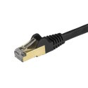 StarTech 6ASPAT50CMBK kabel sieciowy Czarny 0,5 m Cat6a U/FTP (STP)