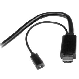 StarTech DPMDPHD2HD adapter kablowy 2 m DisplayPort + Mini DisplayPort + HDMI HDMI + USB Czarny