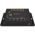 StarTech IES81GPOEW łącza sieciowe Zarządzany L2 Gigabit Ethernet (10/100/1000) Obsługa PoE Czarny