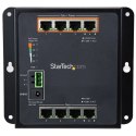 StarTech IES81GPOEW łącza sieciowe Zarządzany L2 Gigabit Ethernet (10/100/1000) Obsługa PoE Czarny