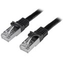 StarTech N6SPAT1MBK kabel sieciowy Czarny 1 m Cat6 SF/UTP (S-FTP)