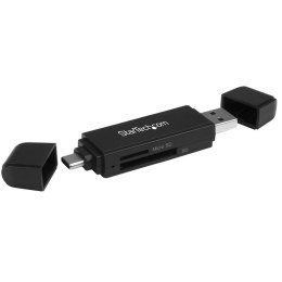 StarTech SDMSDRWU3AC czytnik kart USB 3.2 Gen 1 (3.1 Gen 1) Type-A/Type-C Czarny