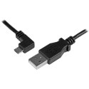 StarTech USBAUB50CMLA kabel USB 0,5 m USB 2.0 USB A Micro-USB B Czarny