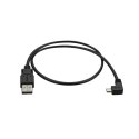 StarTech USBAUB50CMRA kabel USB 0,5 m USB 2.0 USB A Micro-USB A Czarny