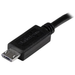 StarTech UUUSBOTG8IN kabel USB 0,203 m Micro-USB B Czarny