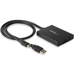 StarTech MDP2DVID2 adapter kablowy 0,358 m Mini DisplayPort + USB Type-A DVI-I Czarny